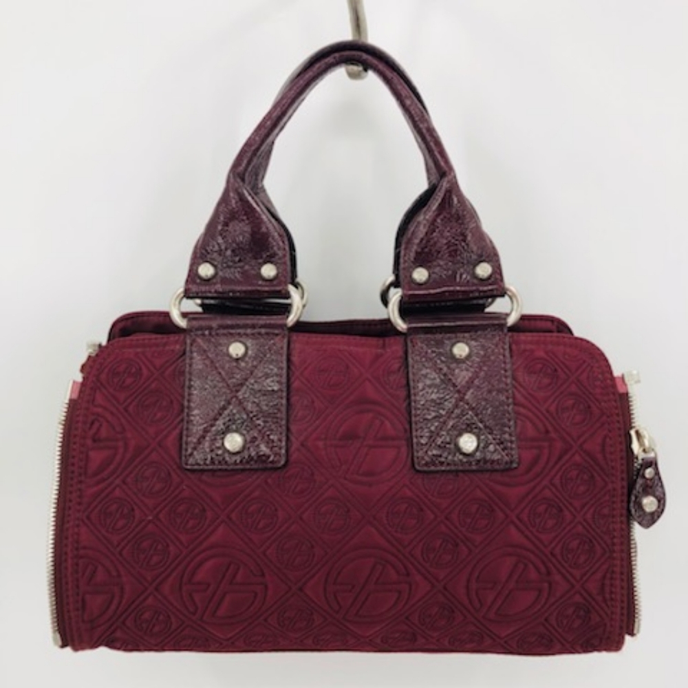 Red quilted Francisco Biara Satchel, shoulder bag/ purse hand bag MEDIUM